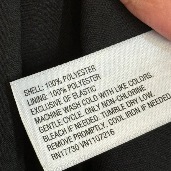 Isabel Ingrid Maternity Black Satin Blouse Back Cut Out- New- Sz S, M, XXL avail - Picture 5 of 8